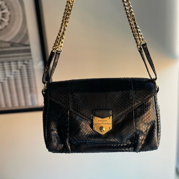 Python YSL vintage Yves Saint Laurent bag authentic - Picture 1 of 11